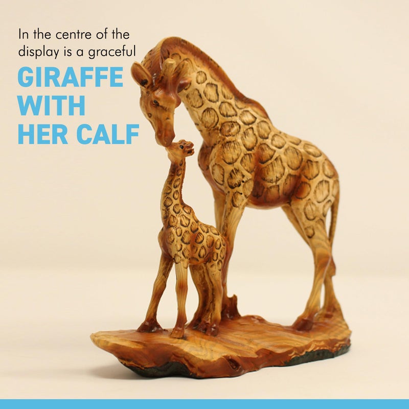 Thorness Free Standing Graceful Giraffe and Calf Decorative Ornament - Image 3